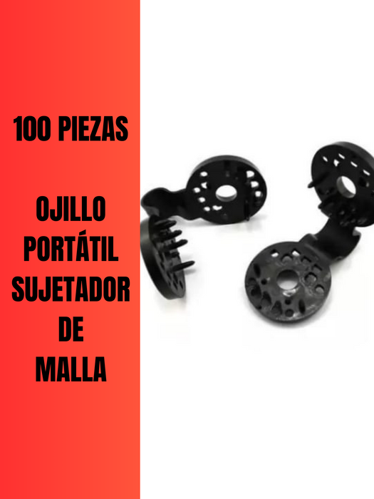 100 PZAS OJILLO SUJETADOR CLIP PARA MALLA SOMBRA ÁGIL INSTALACIÓN