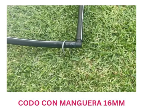 SISTEMA DE RIEGO ROJO COMPLETO X GOTEO + MANGUERA + TUBÍN 25M