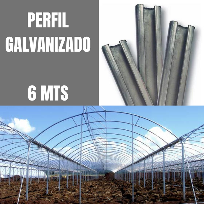 6M PERFIL GALVANIZADO CAL22