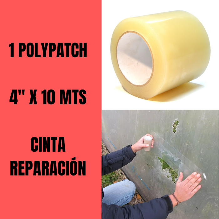 CINTA POLYPATCH 4" X 10 METROS