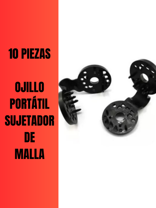 10 PZAS OJILLO SUJETADOR CLIP PARA MALLA SOMBRA ÁGIL INSTALACIÓN